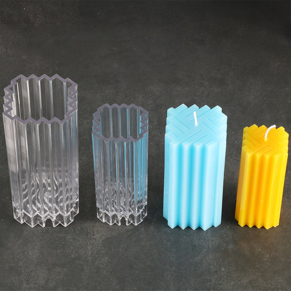 Stampo per candele Stampo per candele creativo Stampo per candele con motivo a intreccio quadrato Stampo per candele colorato