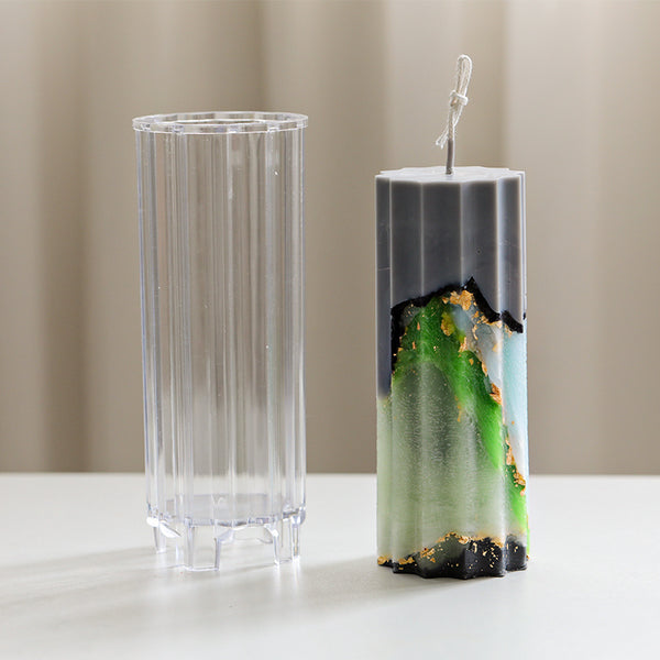 Aromaterapia in plastica trasparente acrilica in lamina d'oro