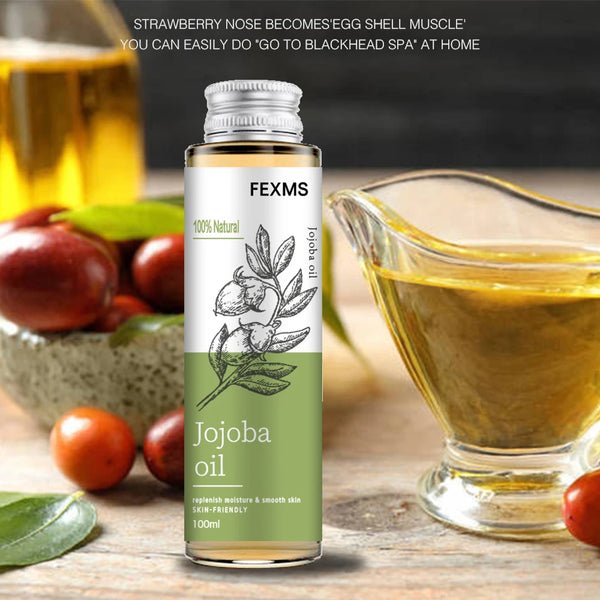Olio di jojoba naturale puro al 100%, idratante naturale non raffinato spremuto a freddo.