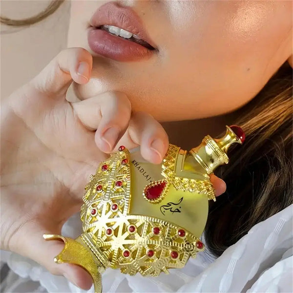 Profumo originale di alta qualità da 35 ml, fragranza leggera a lunga durata, olio di profumo concentrato dorato, profumo unisex arabo ai feromoni.