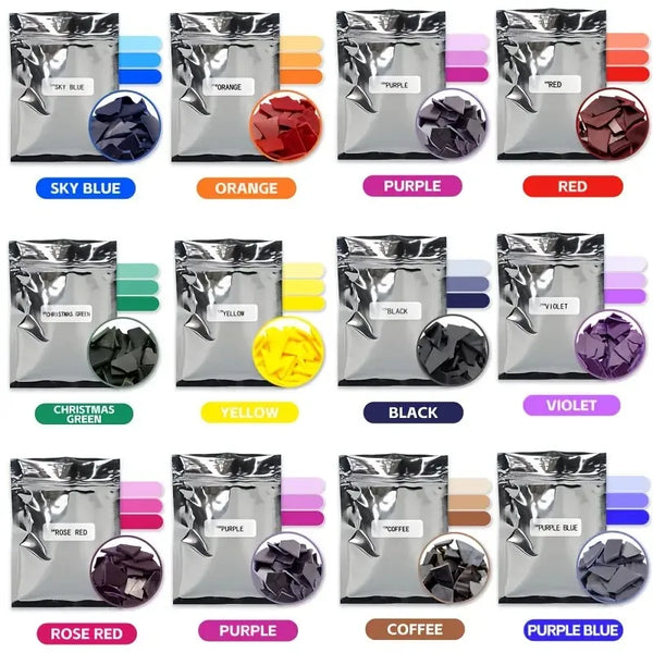 16 colori di tintura per candele in scaglie, kit di tintura in cera di soia per la creazione di candele fai da te, articoli per l'artigianato artistico, materiale per stampaggio in cera per la creazione di gioielli
