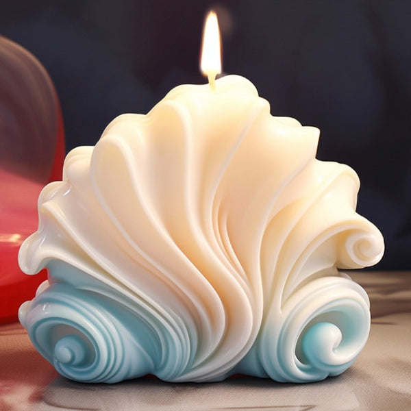 Stampo per candele aromaterapiche a forma di conchiglia fatto a mano
