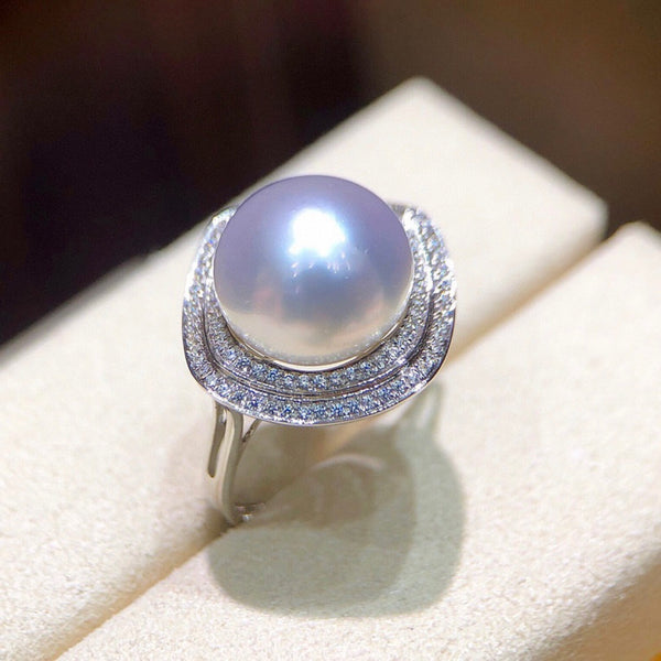 Anello in perle naturali in argento 925